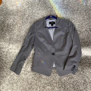 AnnTaylor Black & White Printed Blazer Sz 6P